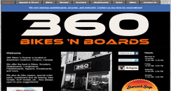 Desktop Screenshot of 360bikesnboards.com